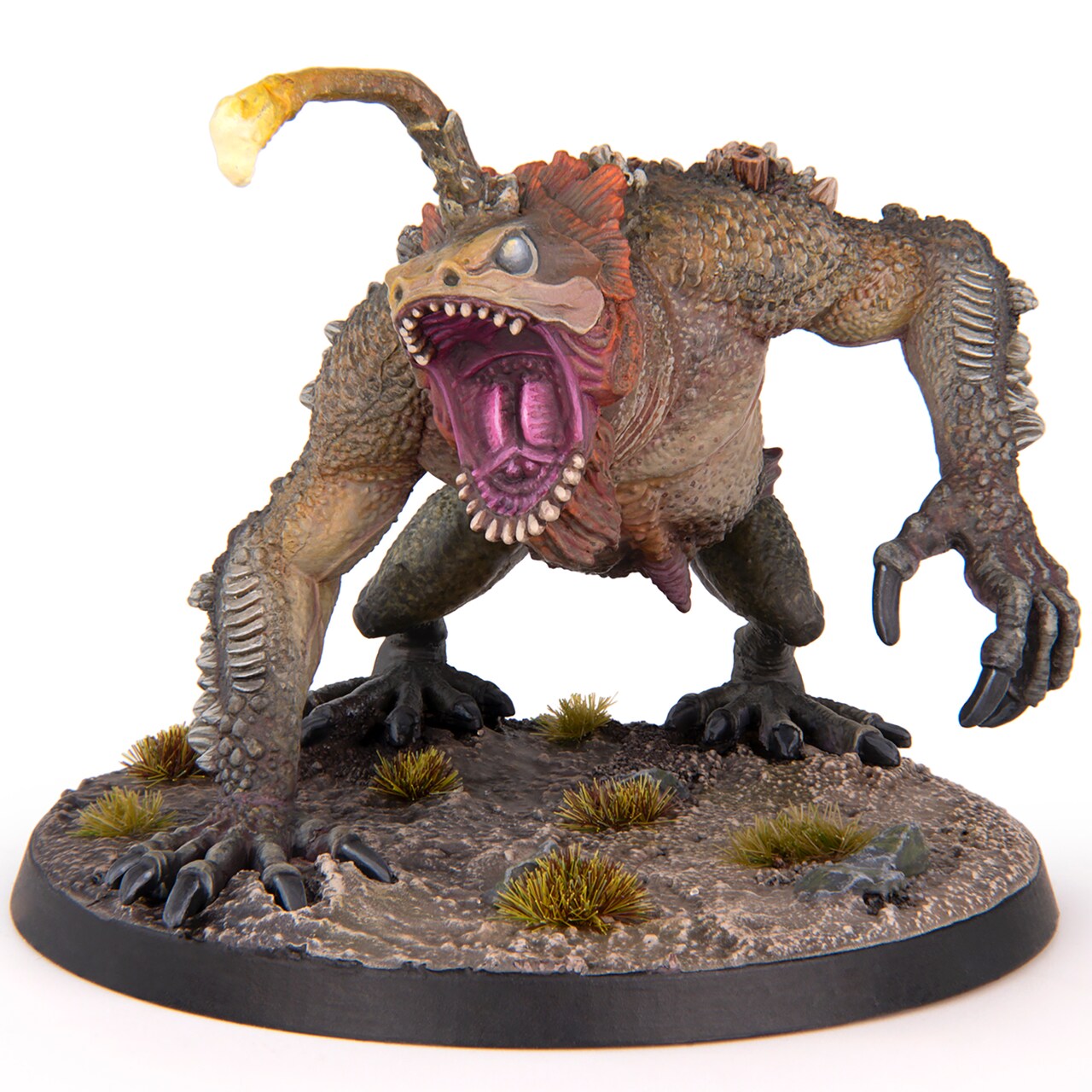 Modiphius Entertainment: Fallout Miniatures: Creatures - Angler - 32mm Resin Figure & 50mm Scenic Base, Unpainted & Unassembled, Tabletop RPG Set